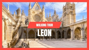 This is a thumbnail for the video: Walking tour Leon | Spain [4K]