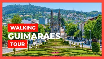 This is a thumbnail for the video: Walking tour Guimaraes 🇵🇹 Portugal [4K]