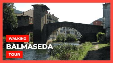 This is a thumbnail for the video: Walking tour Balmaseda | North of Spain [4K]