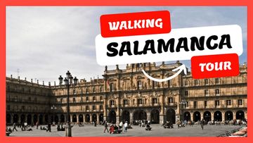 This is a thumbnail for the video: Walking tour Salamanca  |  Spain [4K]