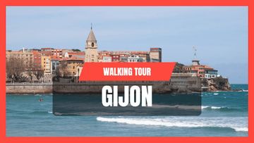 This is a thumbnail for the video: Walking Gijon ❤️ North Coast of Spain | Asturias Travel Vlog