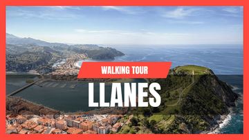 This is a thumbnail for the video: Walking Llanes ❤️ North Coast of Spain | Asturias Travel Vlog [4K]