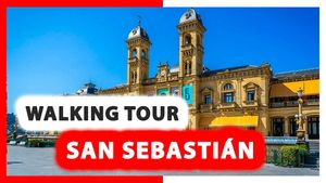 Amazing 4K walking tour of San Sebastián, North of Spain