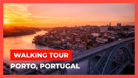 This is a thumbnail for the video: Walking tour Porto 🇵🇹 Portugal [4K]